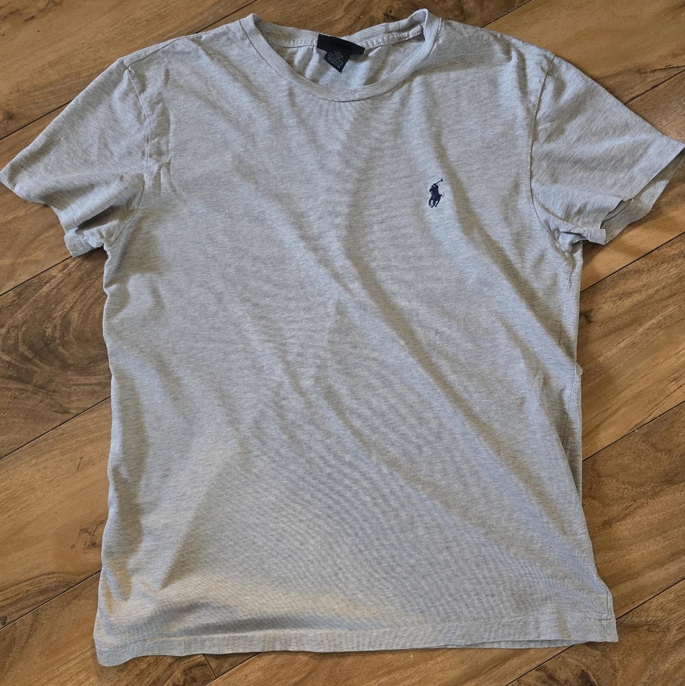Gray Polo by Ralph Lauren Men's Shirt
